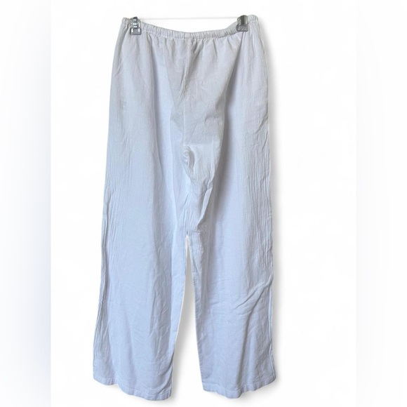 Blanco by Nature Halter Top & Pant 2 Piece Set Women's Size Large Cotton Boho - Picture 6 of 7